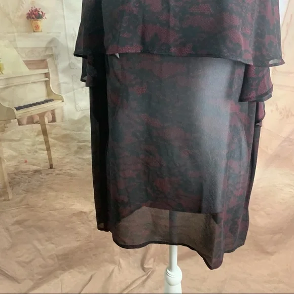 NEW Michael Kors Tiered Ruffle Sleeveless Blouse - Picture 3 of 11